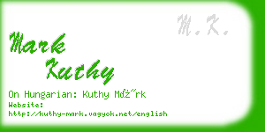 mark kuthy business card